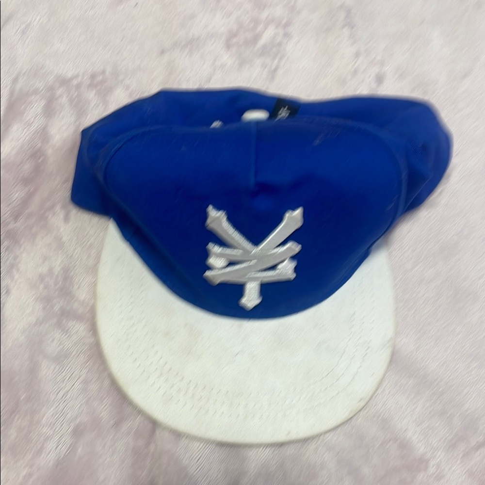 Zoo York Blue and White Snapback Hat